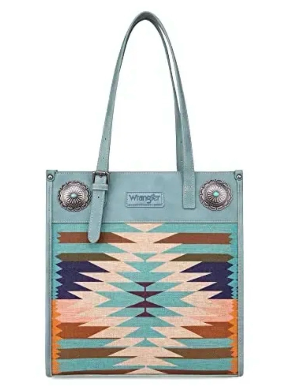 Wrangler Turquoise Southwestern Pattern Concealed Carry Tote